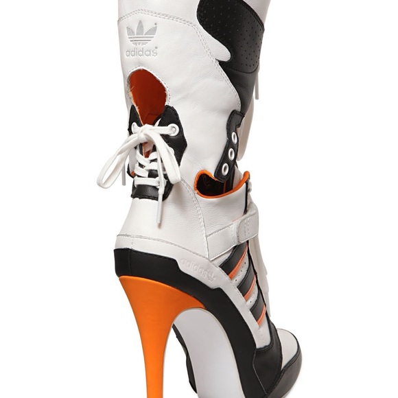 Jeremy Scott Adidas 130mm JS High Heel leather boots 2014 - Picture 2 of 4